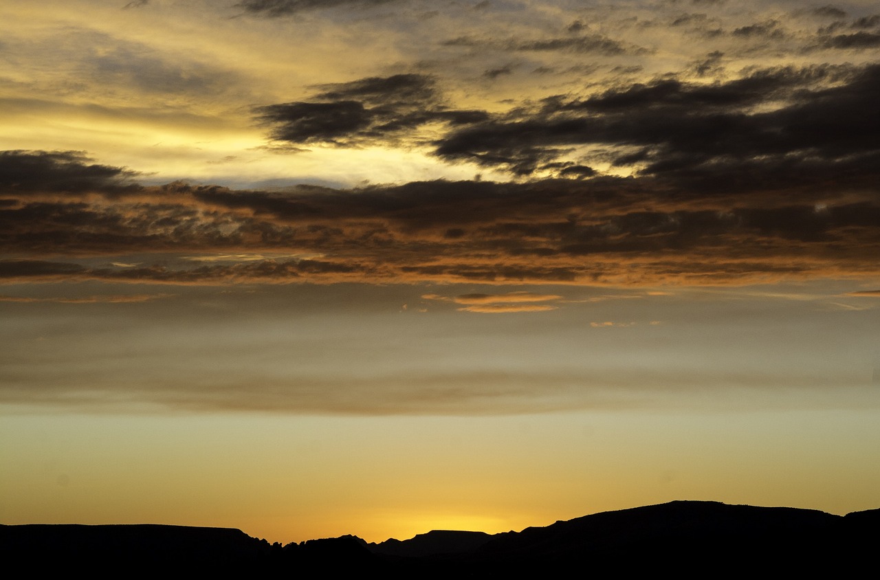 sunset landscape rocks free photo