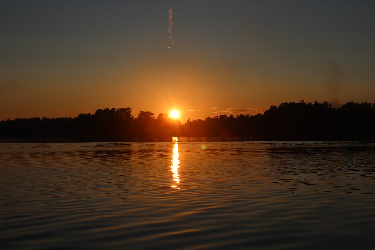 sunset helsinki landscape free photo