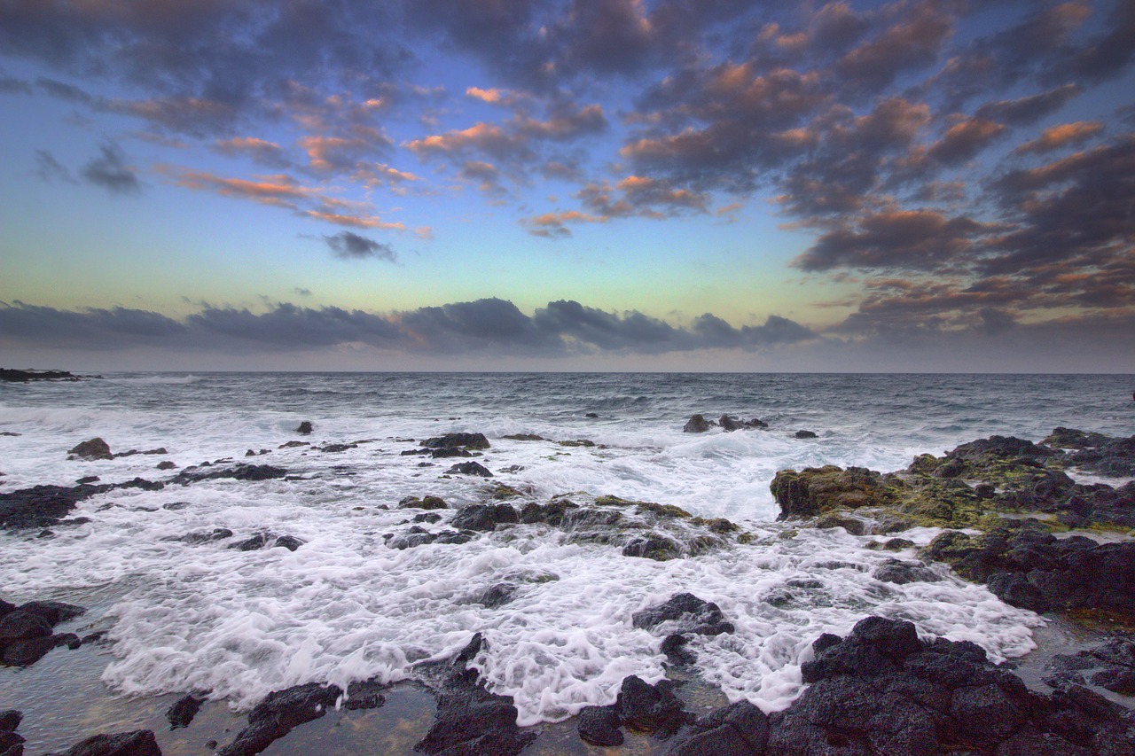 sunset hawaii beach free photo