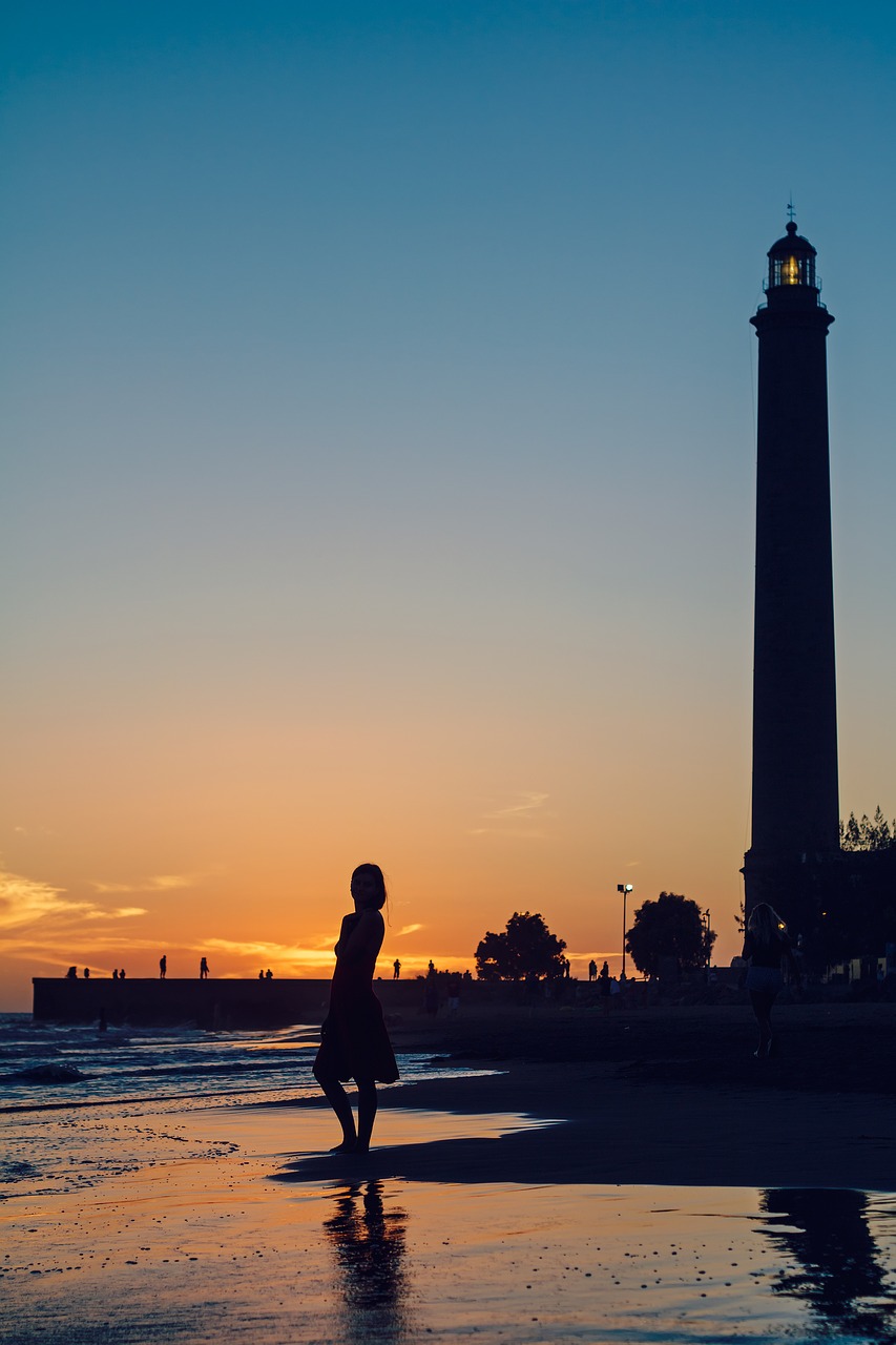 sunset young woman woman free photo