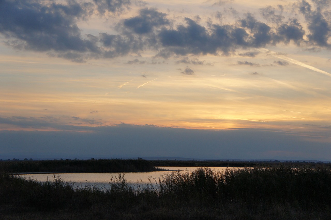 sunset long varnishes pannonian lowland free photo