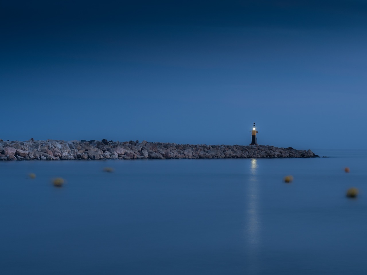 sunset dusk lighthouse free photo