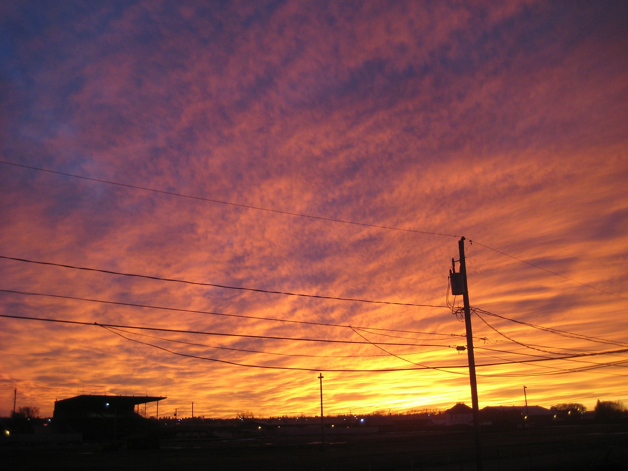 sunset canada sky free photo