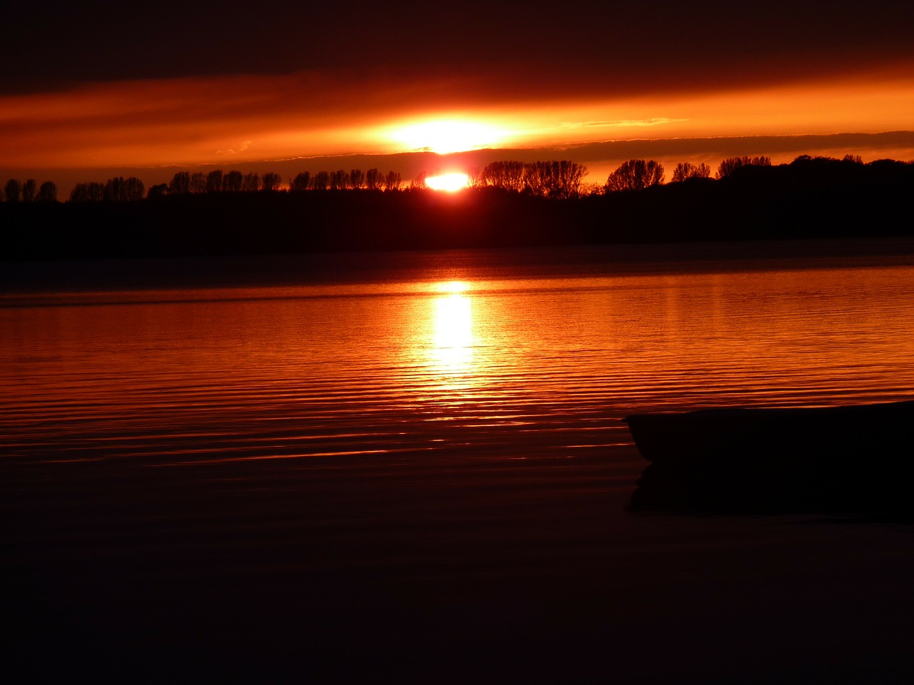 sunset sky at dusk free photo