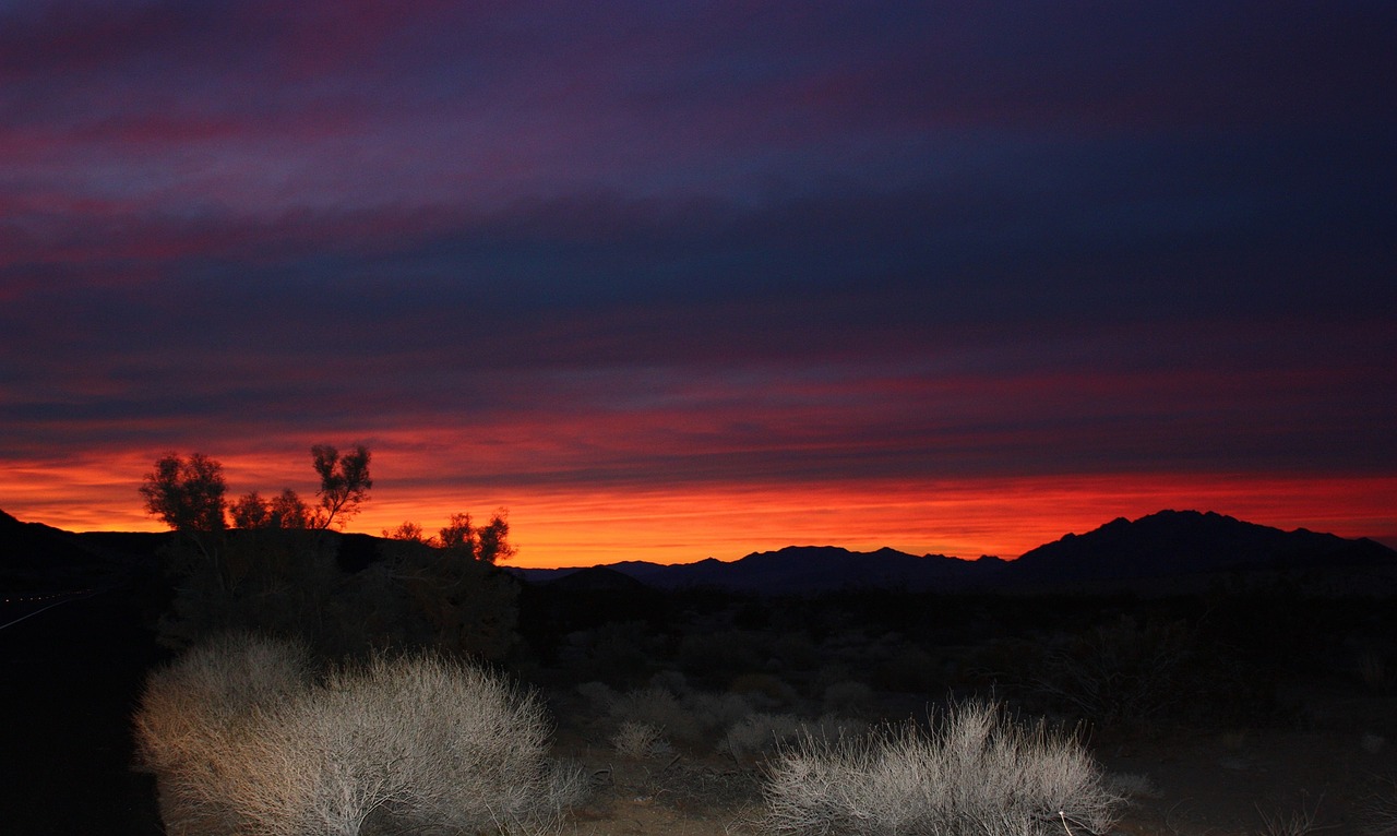 sunset landscape mountains free photo