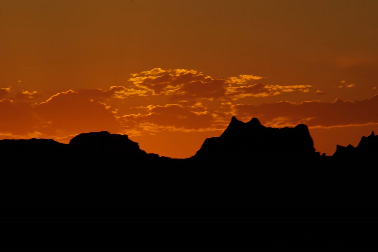 sunset landscape rocks free photo