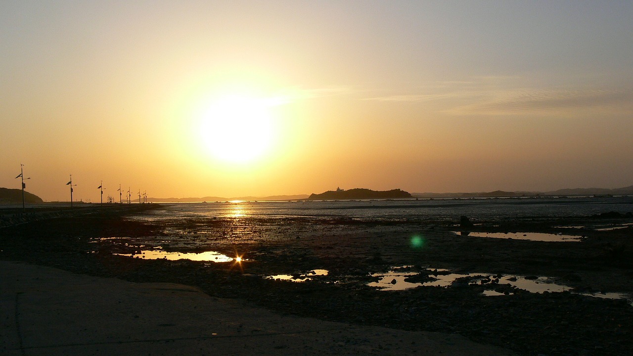 sunset sun ocean free photo