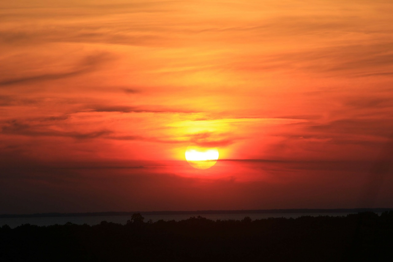 sunset landscape wisconsin free photo