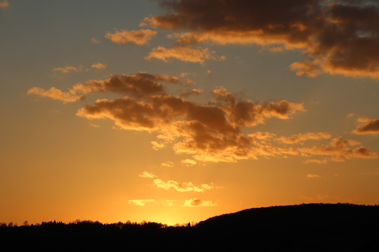 sunset abendstimmung sun free photo