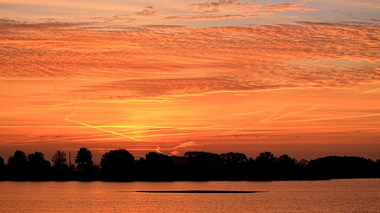 sunset afterglow evening sky free photo