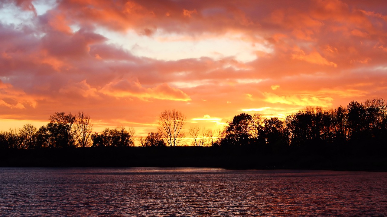 sunset afterglow evening sky free photo