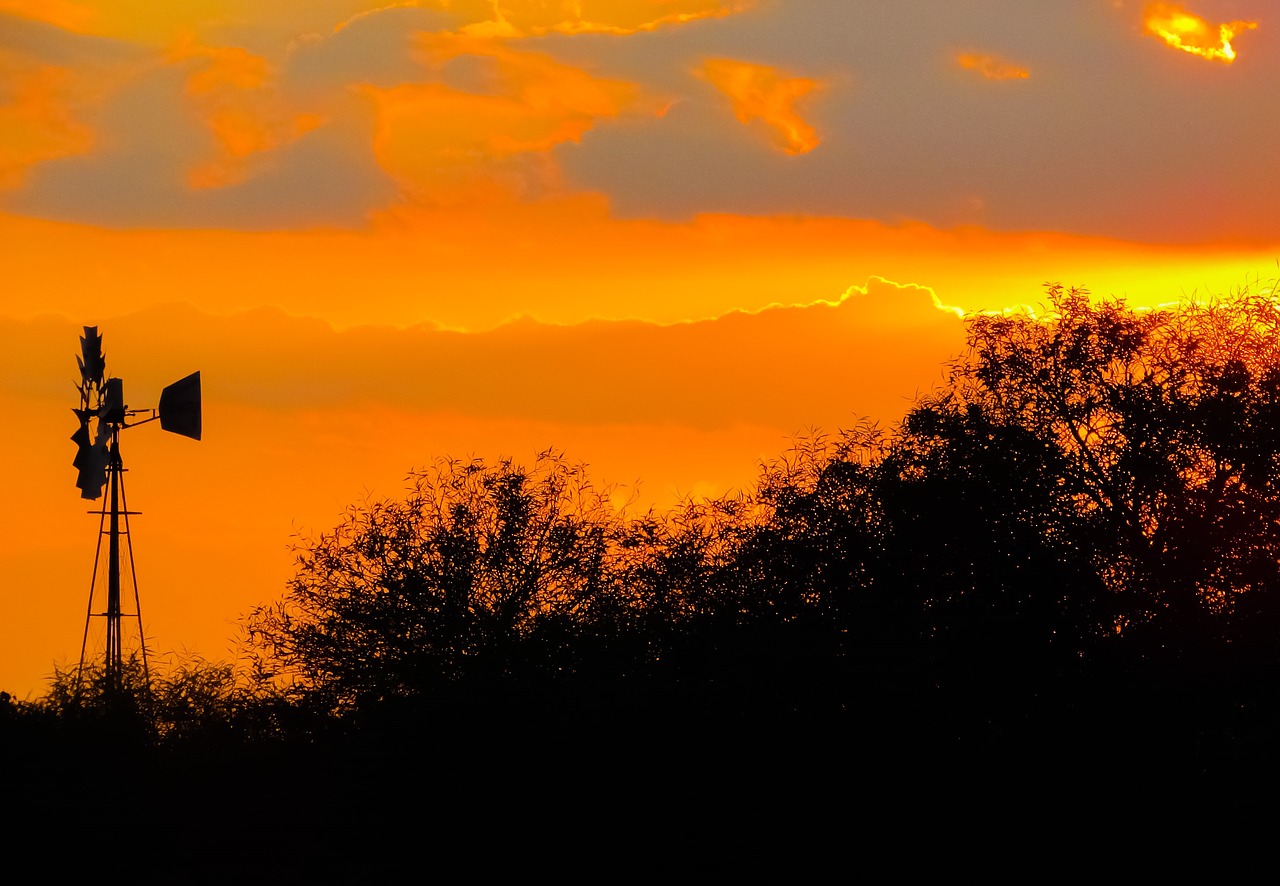 sunset shadows landscape free photo