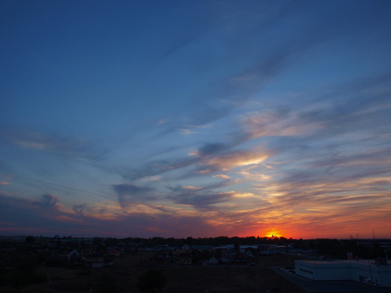 sunset sky clouds free photo