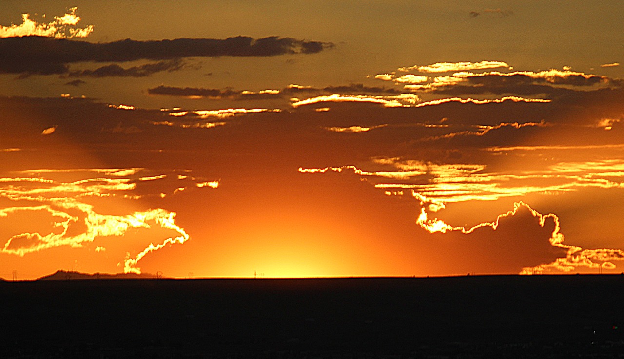 sunset glow golden free photo