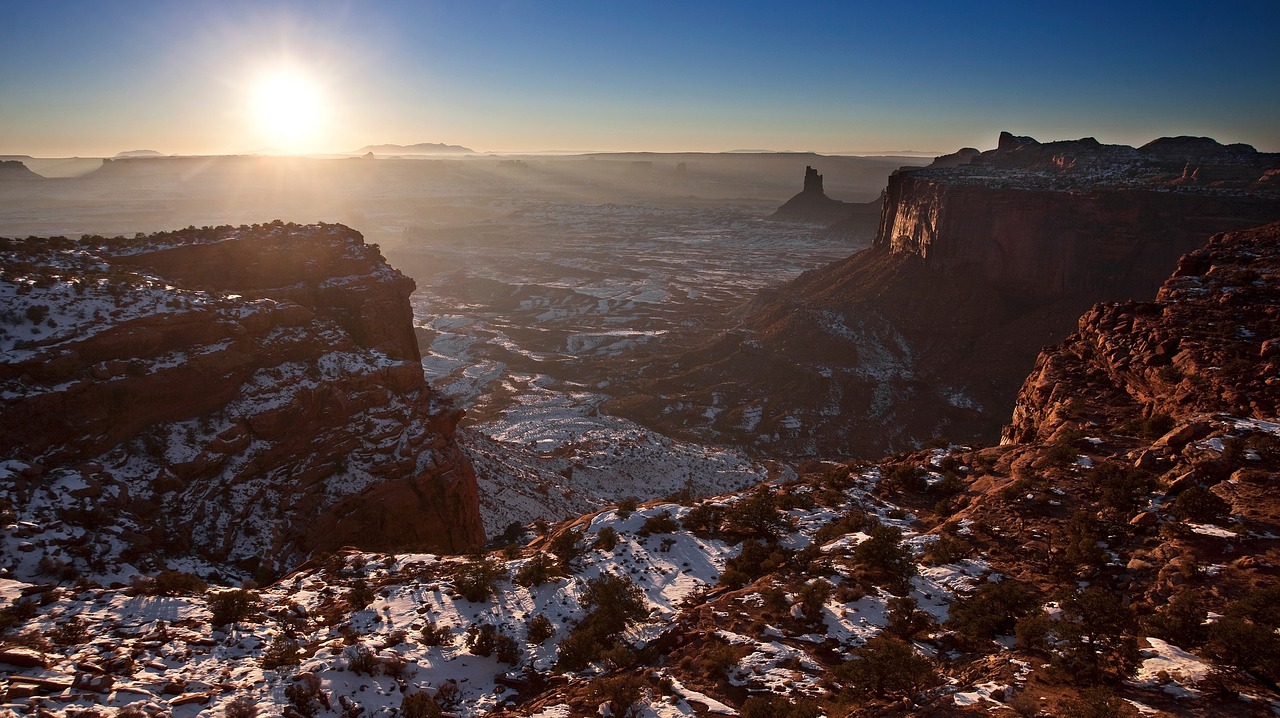 sunset landscape panorama free photo