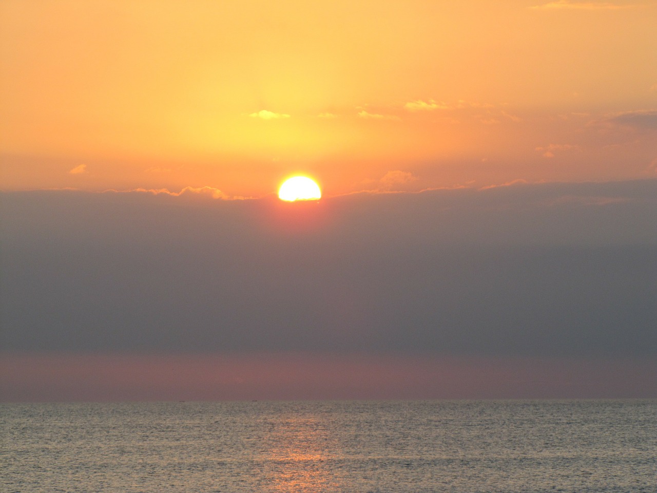 sunset sun ocean free photo