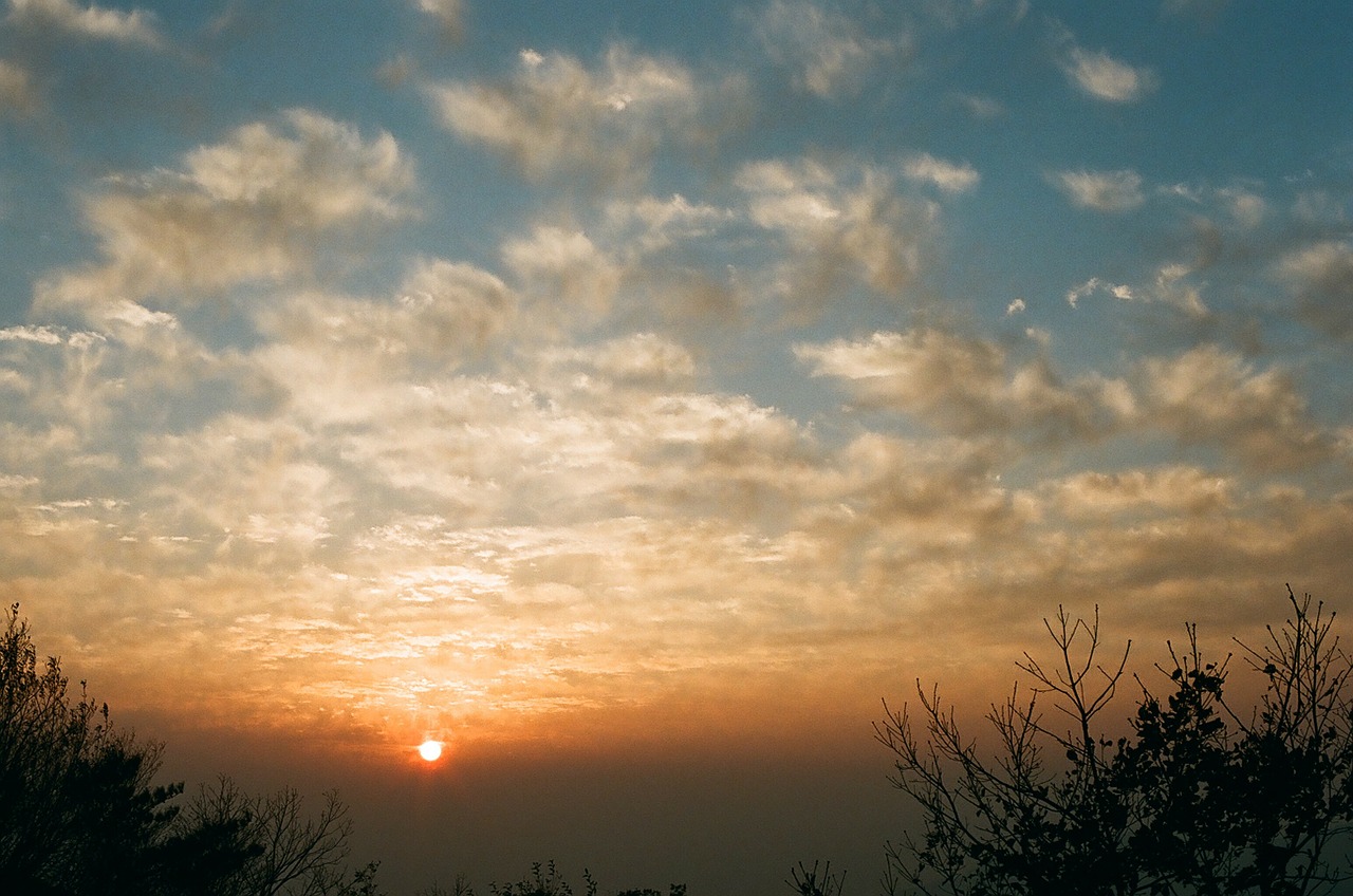 sunset cloud evening sky free photo