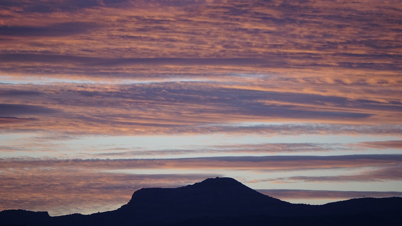 sunset sky clouds free photo