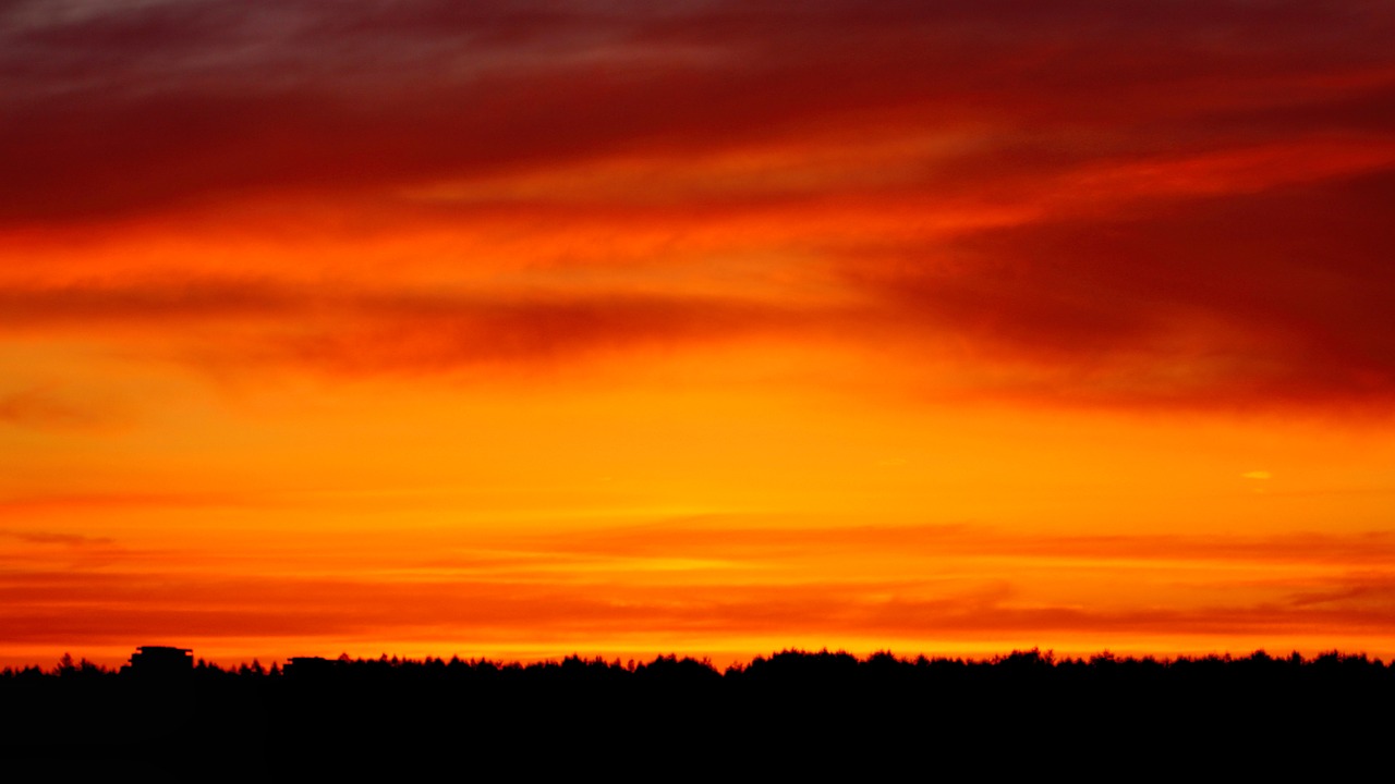 sunset landscape evening sky free photo