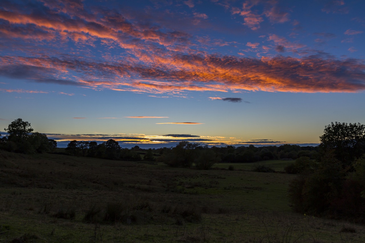 sunset sky landscape free photo