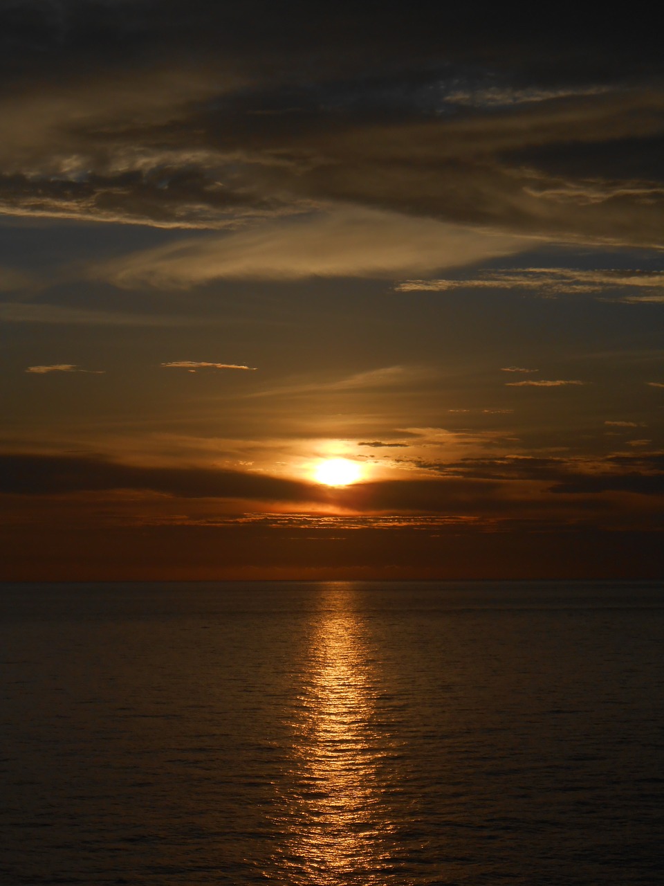 sunset belize ocean free photo