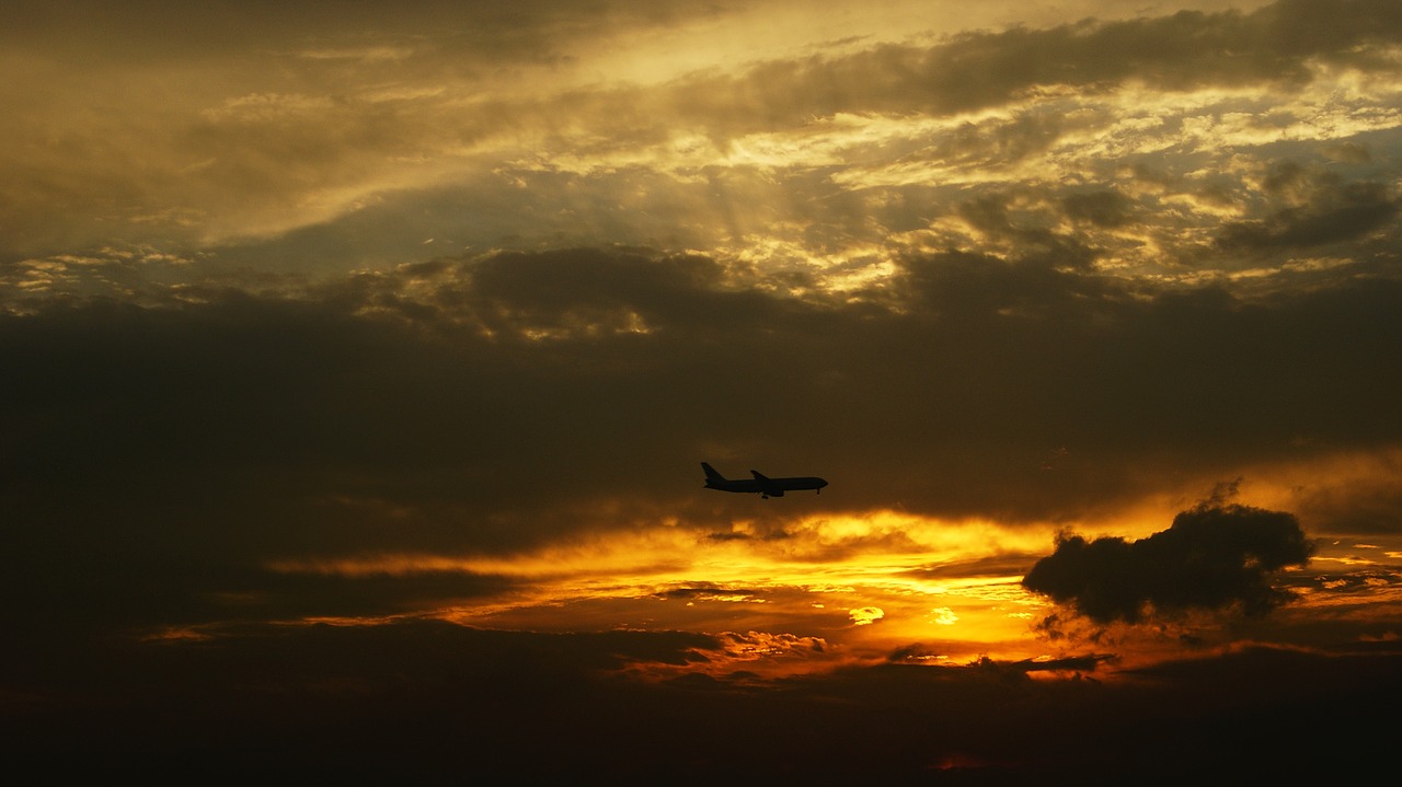 sunset choi aircraft free photo