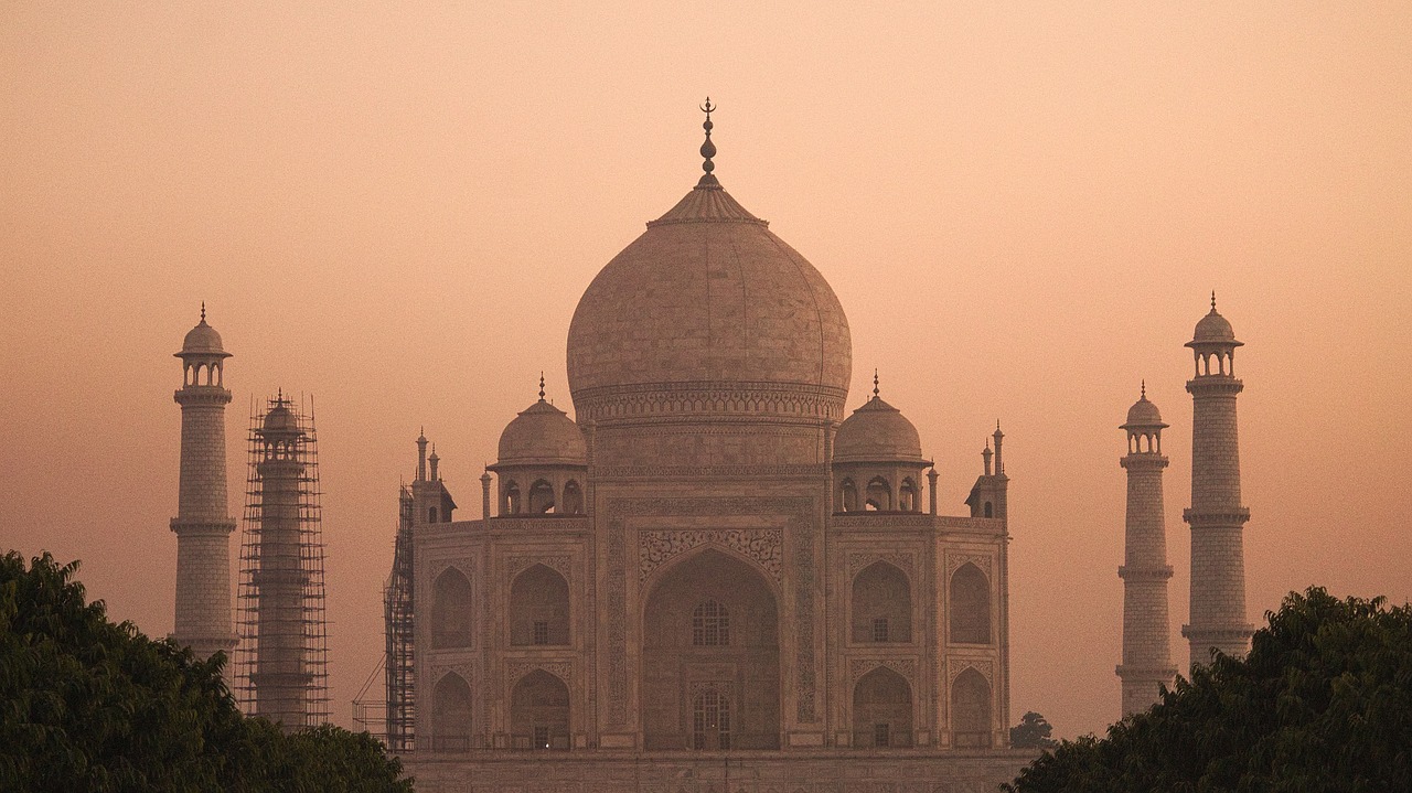 sunset architecture india free photo