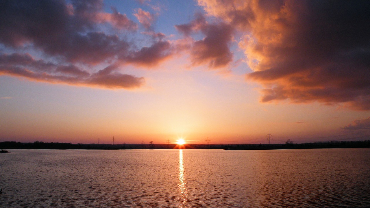 sunset clouds evening sky free photo