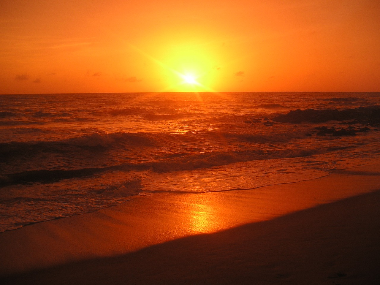 sunset beach sri lanka free photo