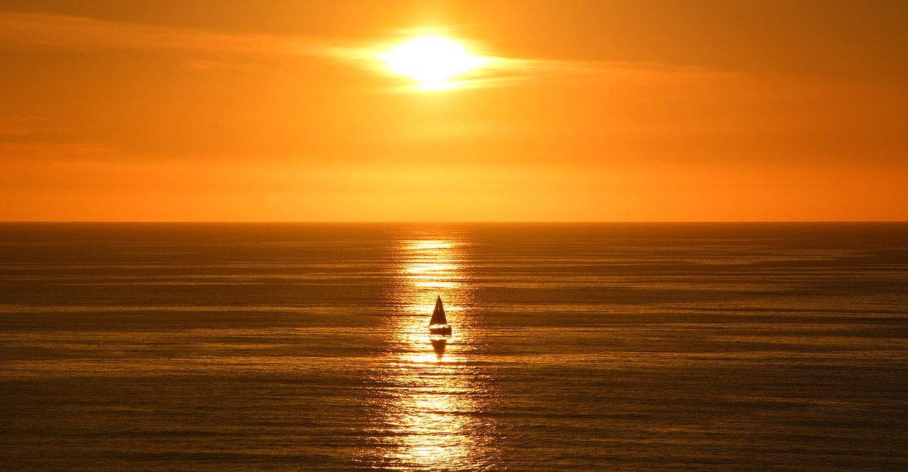 sunset california coast free photo