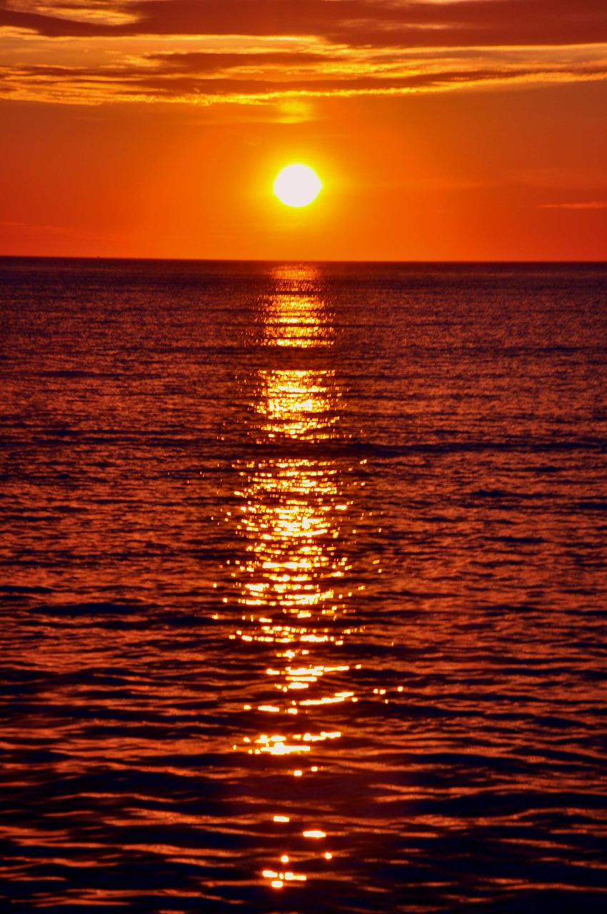 sunset sunrise spectacular free photo