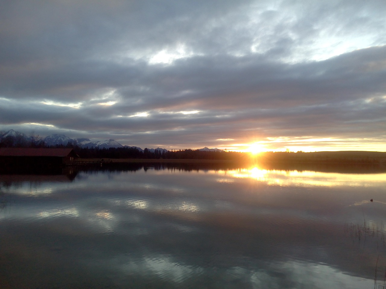 sunset abendstimmung twilight free photo