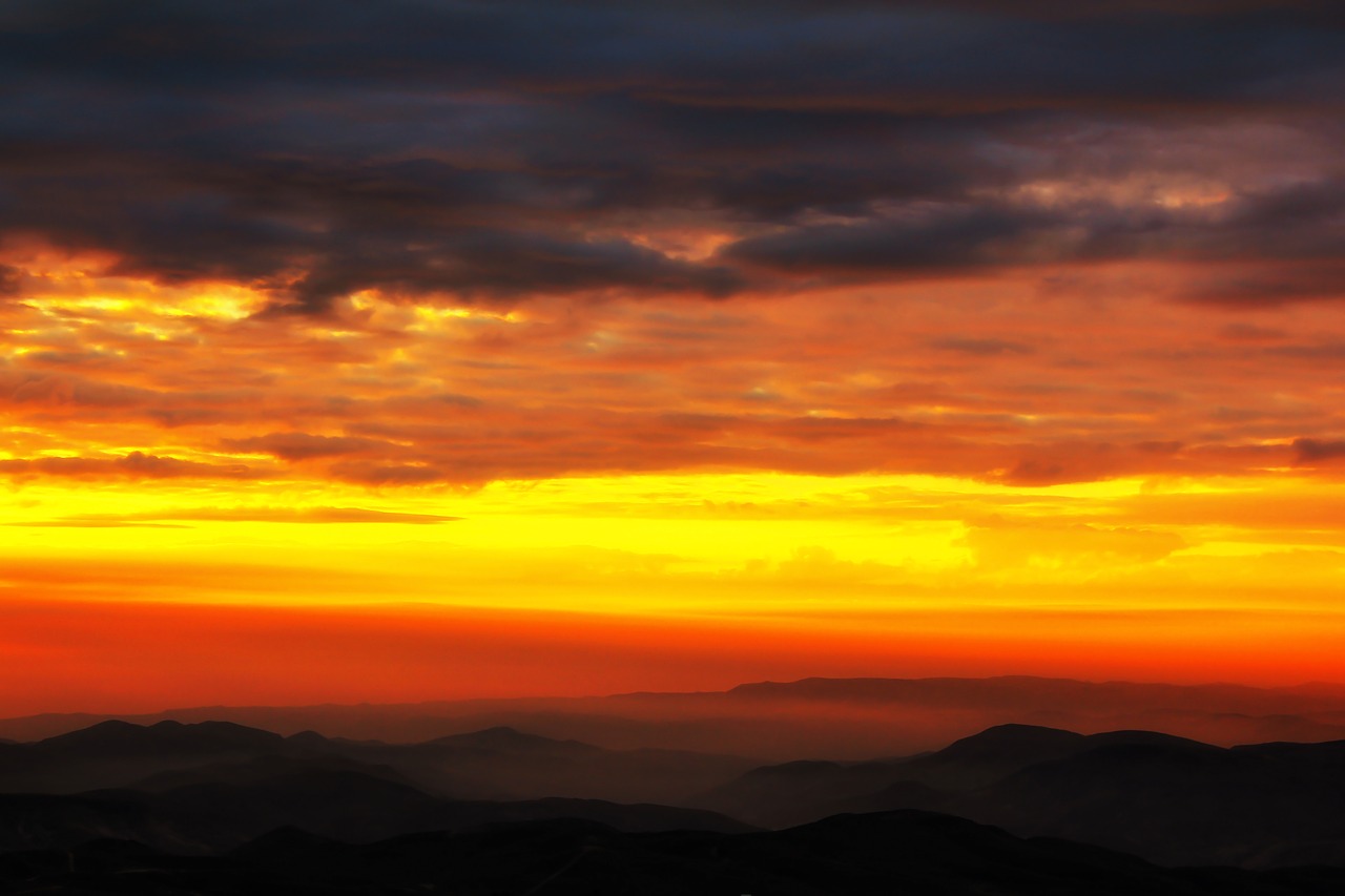 sunset clouds s free photo