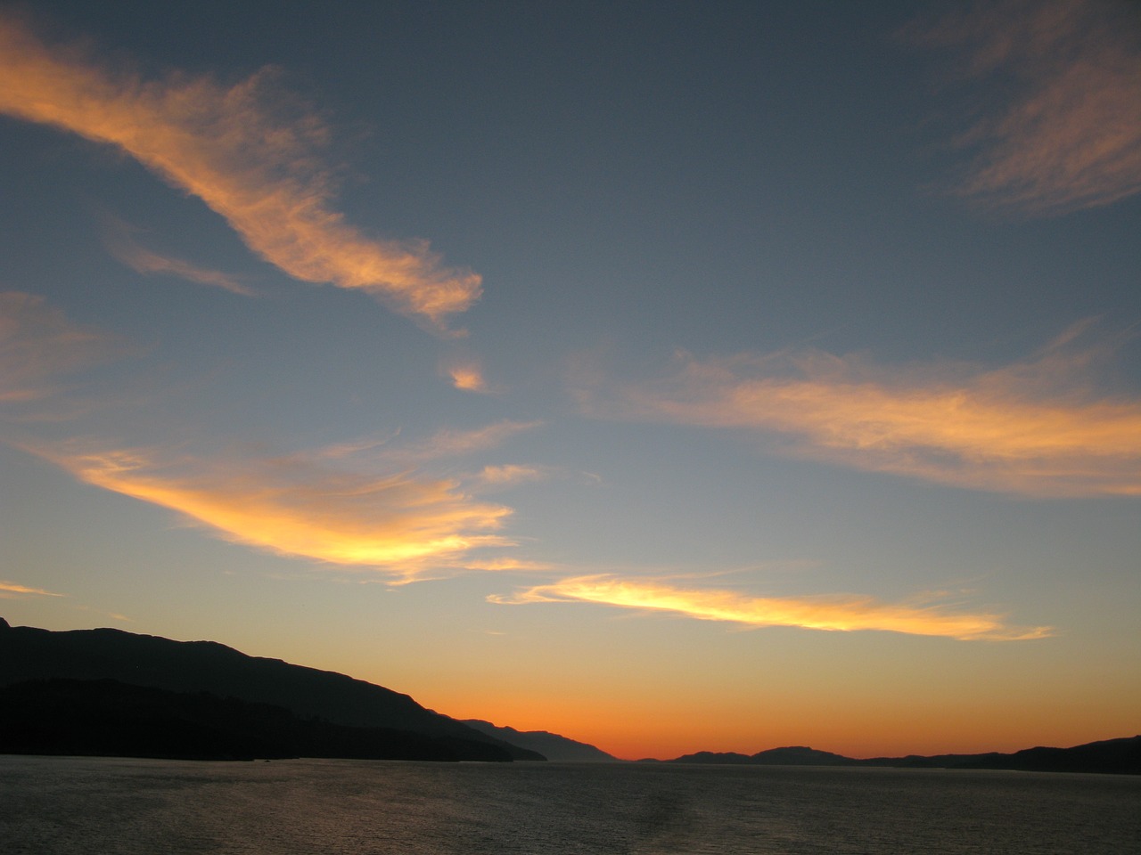 sunset cruise alaska free photo