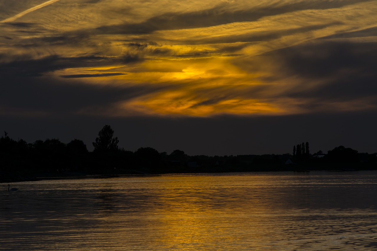 sunset baltic sea abendstimmung free photo