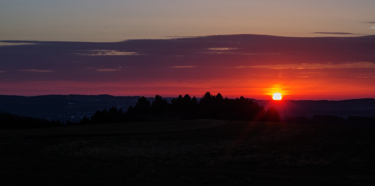 sunset abendstimmung evening sky free photo