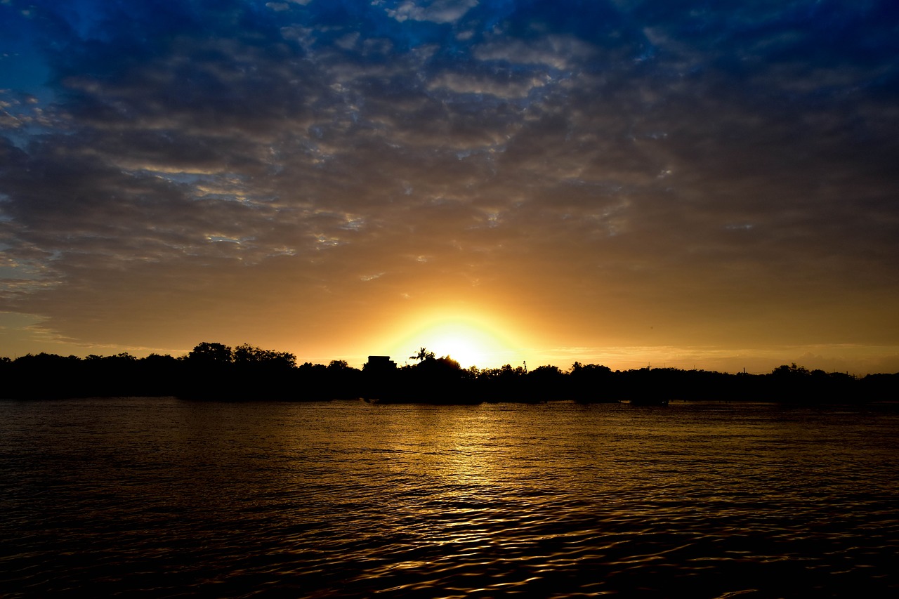 sunset sun cloud free photo