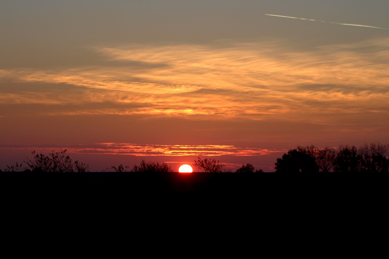 sunset sky cloud free photo