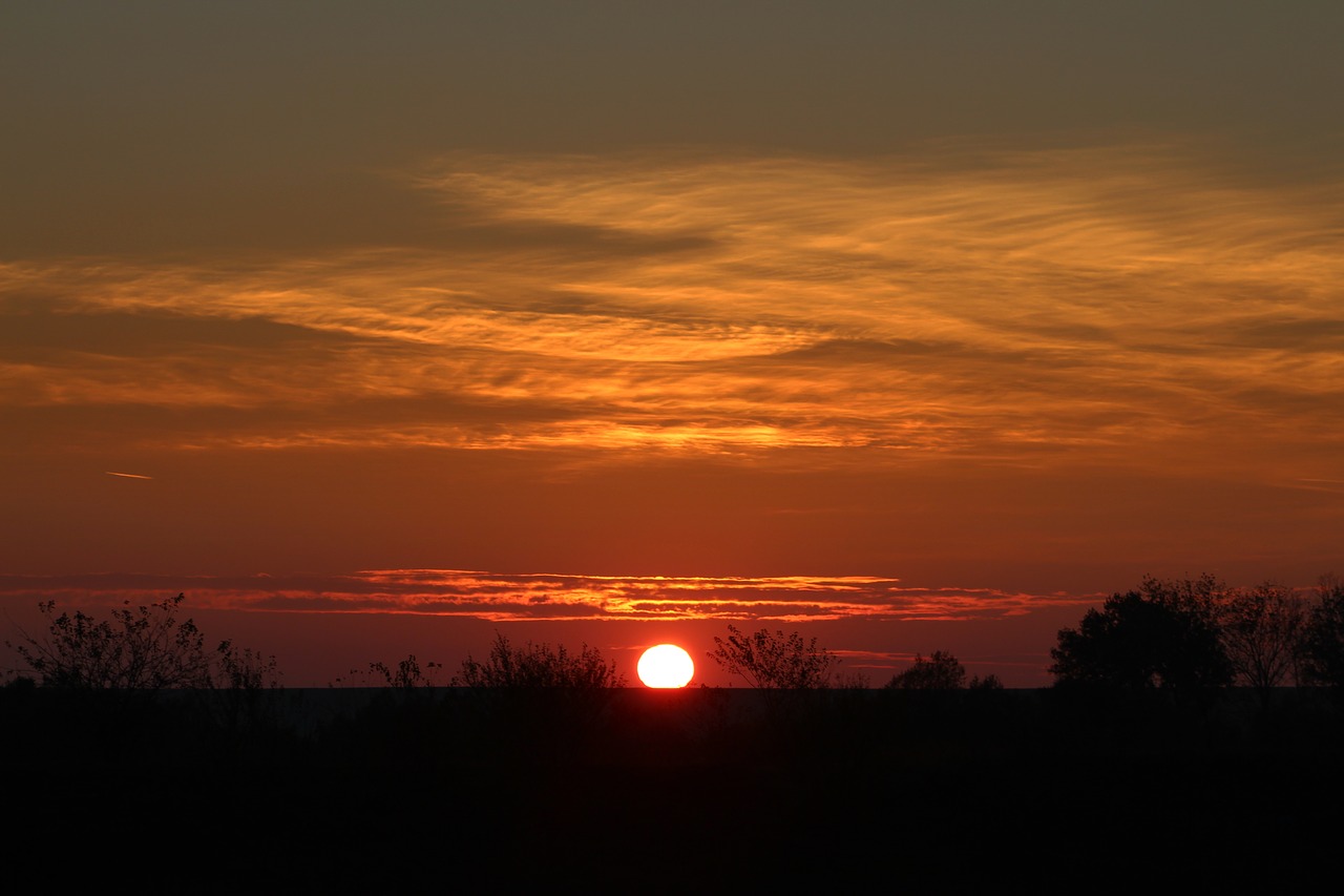 sunset sky cloud free photo