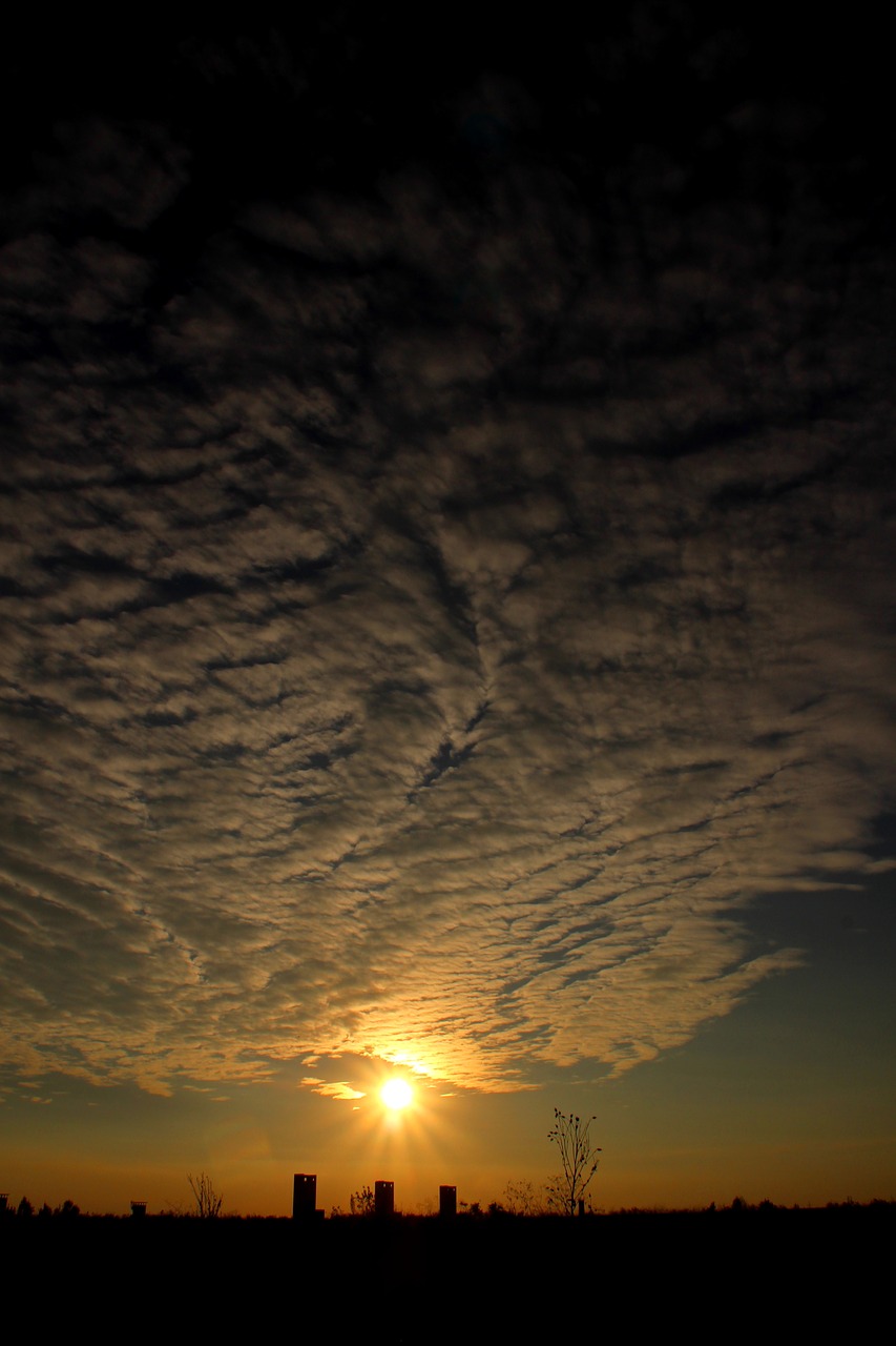 sunset sky cloud free photo