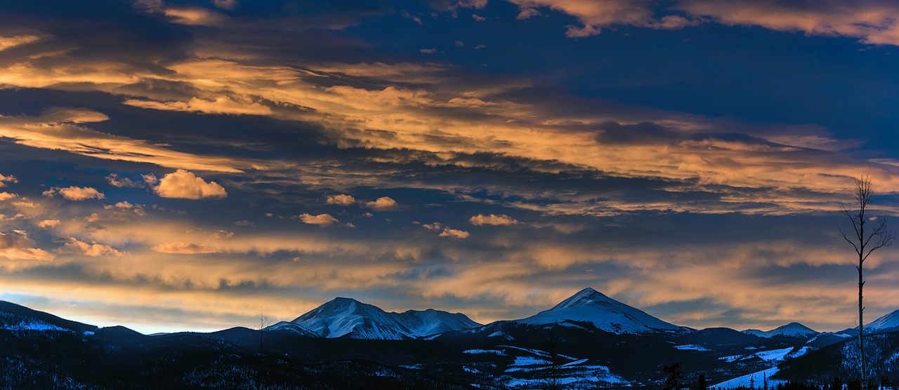 sunset dusk panorama free photo