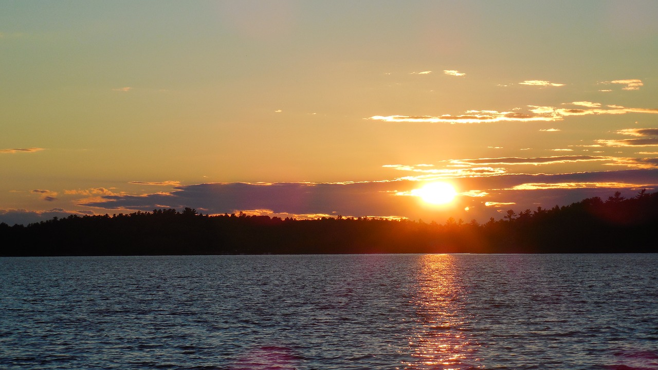 sunset sky canada free photo