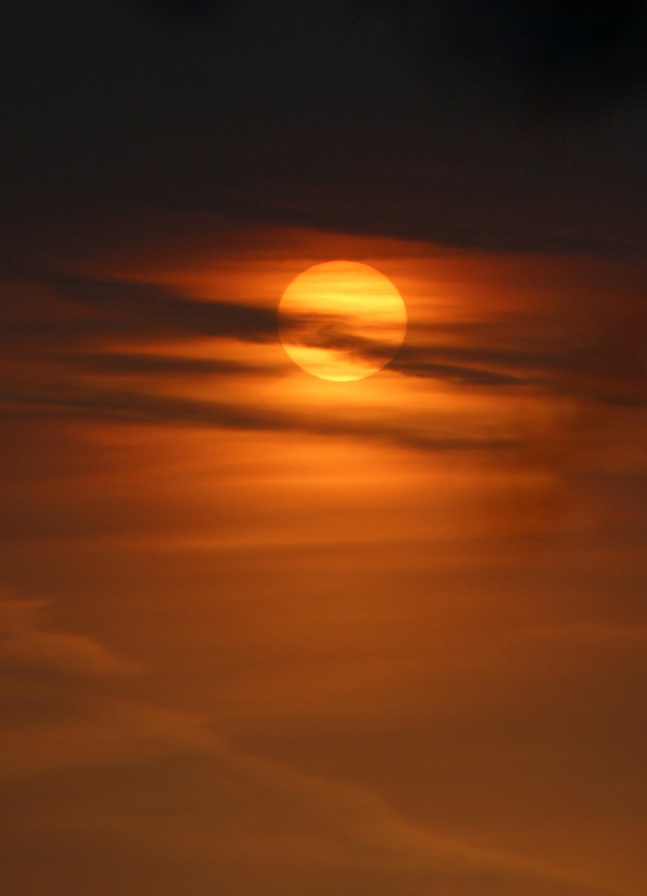 sunset sky cloud free photo