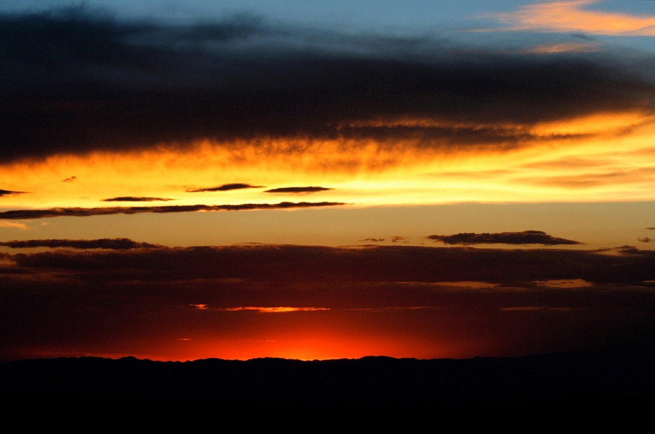 sunset landscape scenic free photo