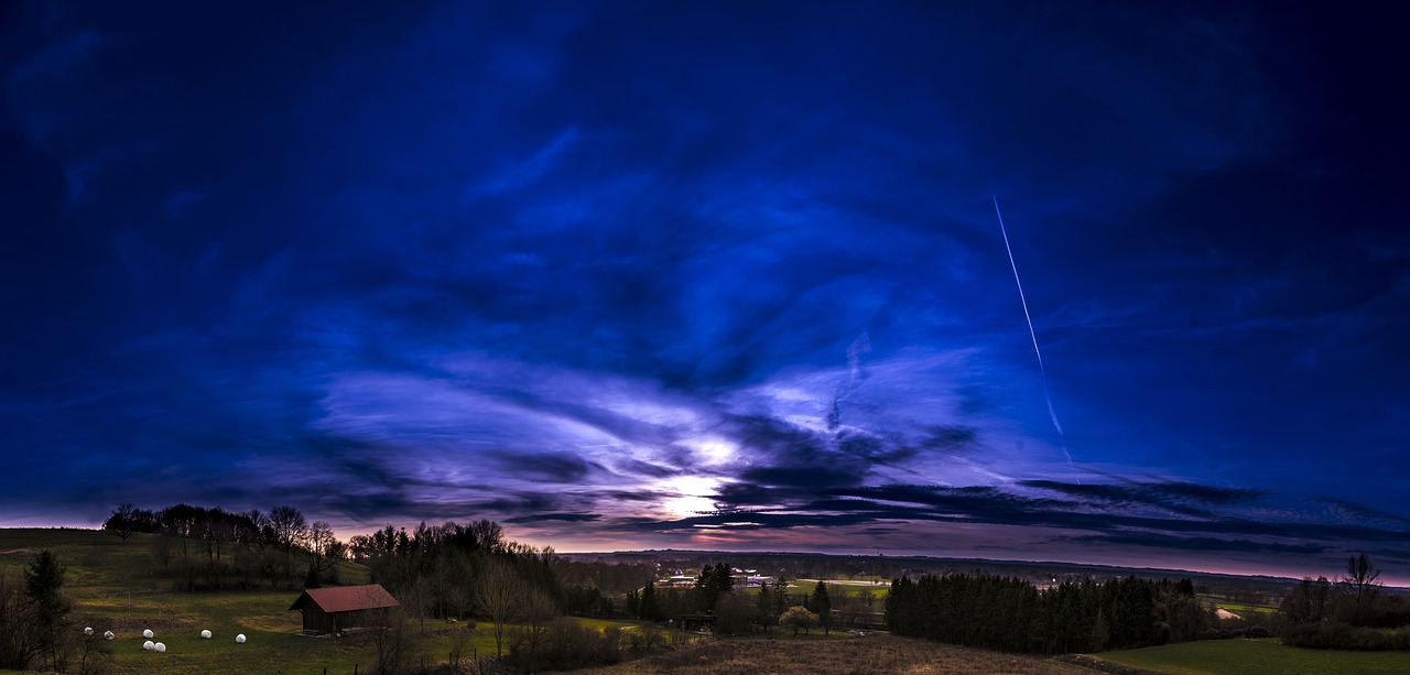 sunset panorama sky free photo