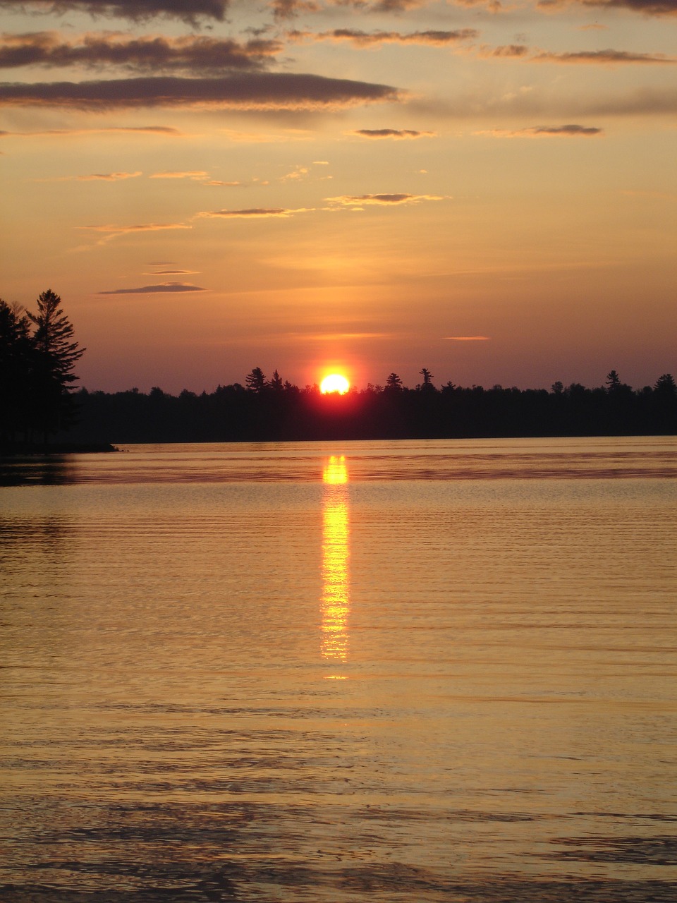 sunset reflection water free photo