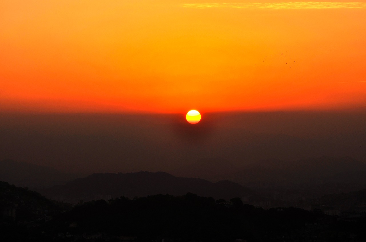 sunset afternoon brazil free photo