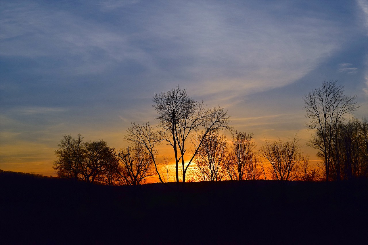 sunset orange light free photo