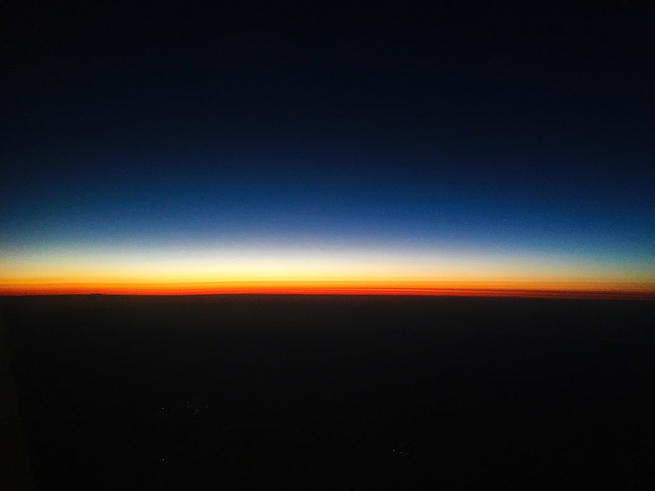 sunset airplane cloud free photo