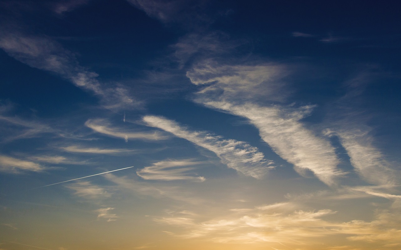 sunset orange dark blue free photo